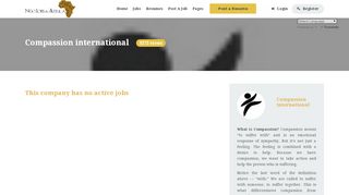 
                            13. Compassion international Jobs in Africa, February, 2019 | NGO Jobs ...