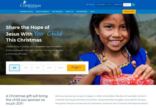 
                            2. Compassion International: Sponsor a Child