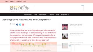 
                            4. compatibility matches - Compatibility in Love, Sex and Astrology by ...