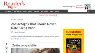 
                            13. Compatibility Signs That You Shouldn't Date, Based on Your Zodiac ...