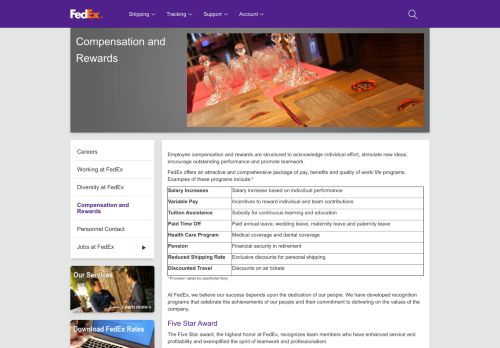 
                            6. Compensation and Rewards - FedEx