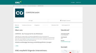 
                            2. COMPEON GmbH als Arbeitgeber | XING Unternehmen