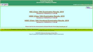 
                            13. Competent Authority : Examintaion Results of Madhya Pradesh ...