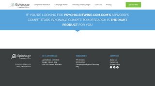
                            11. Competitor of psychic.bitwine.com | Top Adwords competitors for ...