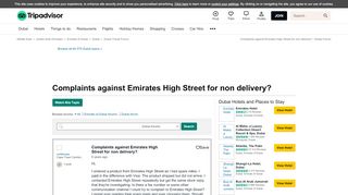 
                            7. Complaints against Emirates High Street for non delivery? - Dubai ...