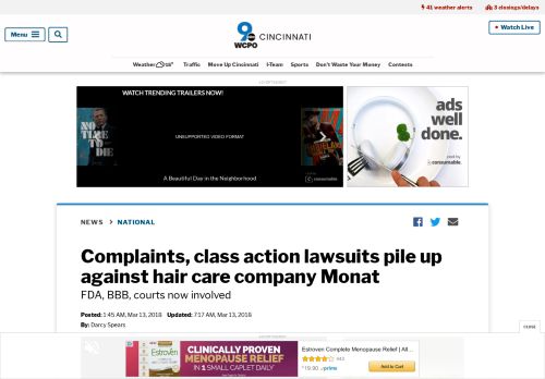 
                            8. Complaints, class action lawsuits pile up against hair care company ...