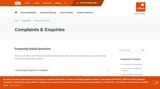 
                            9. Complaints & Enquiries | GTBank