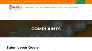 
                            11. Complaints - SpellBee International