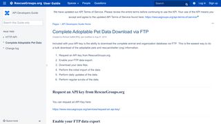 
                            11. Complete Adoptable Pet Data Download via FTP - API Developers ...