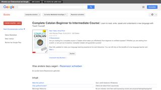 
                            7. Complete Catalan Beginner to Intermediate Course: Learn to read, ... - Google Books-Ergebnisseite