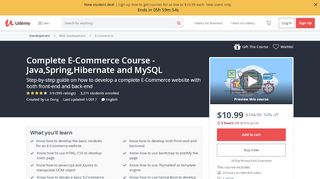 
                            13. Complete E-Commerce Course - Java,Spring,Hibernate and MySQL ...