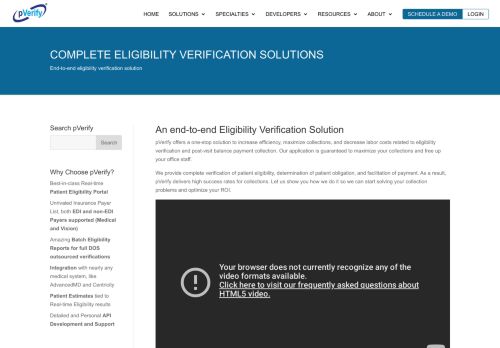 
                            3. Complete Eligibility Verification - pVerify |