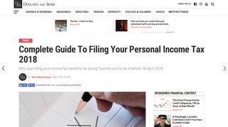 
                            8. Complete Guide To Filing Your Personal Income Tax 2018