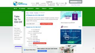 
                            10. Complete IP Address Details for 213.186.33.87 - What Is My IP Address