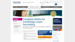 
                            7. Complete Maths for Cambridge Lower Secondary