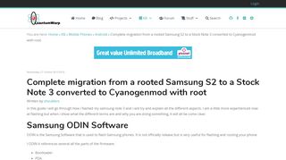 
                            12. Complete migration from a rooted Samsung S2 to a Stock Note 3 ...