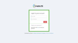 
                            8. Complete P.E. | Login