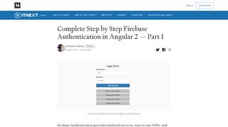 
                            2. Complete Step by Step Firebase Authentication in Angular 2 — Part 1