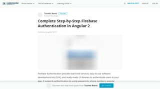 
                            9. Complete Step-by-Step Firebase Authentication in Angular 2 ...