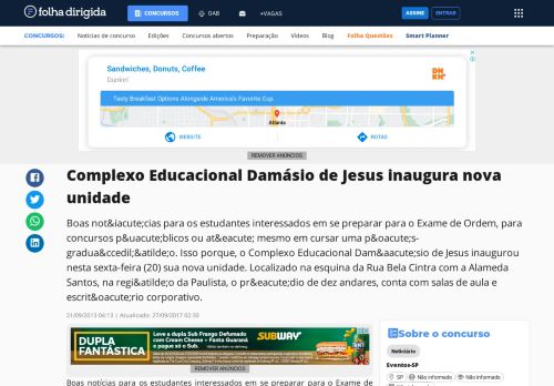 
                            12. Complexo Educacional Damásio de Jesus inaugura nova unidade ...
