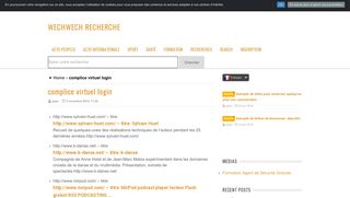 
                            9. complice virtuel login - wechwech Recherche