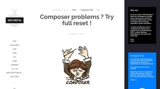 
                            11. Composer problems ? Try full reset ! - Dev Metal