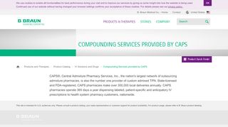 
                            6. Compounding Services provided by CAPS - B. Braun Medical Inc.