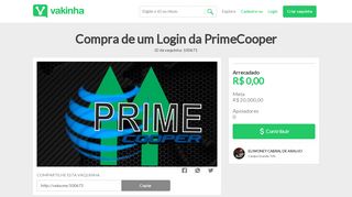 
                            7. Compra de um Login da PrimeCooper - Vaquinhas online | Vakinha ...
