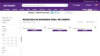 
                            2. Comprá Mi Cuenta Online | Netshoes