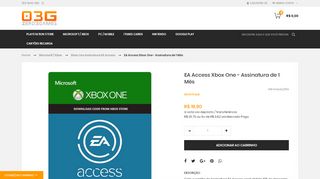 
                            13. Comprar Cartão EA Access Xbox One - Assinatura de 1 Mês ...