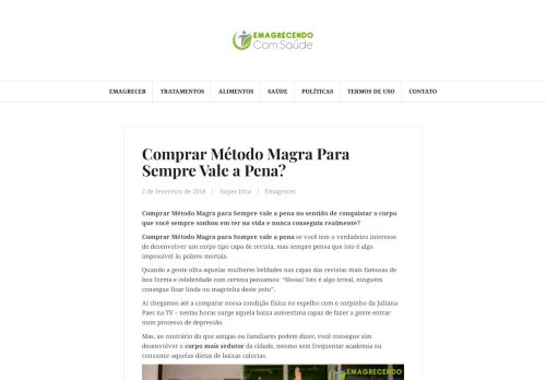 
                            12. Comprar Método Magra Para Sempre Vale a Pena?