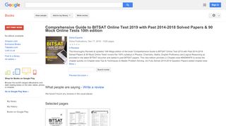 
                            12. Comprehensive Guide to BITSAT Online Test 2019 with Past 2014-2018 ...