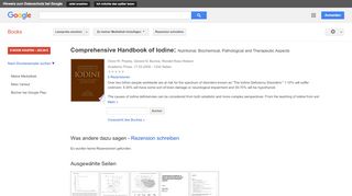 
                            13. Comprehensive Handbook of Iodine: Nutritional, Biochemical, ... - Google Books-Ergebnisseite