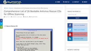 
                            12. Comprehensive List of 26 Bootable Antivirus Rescue CDs for Offline ...