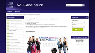 
                            7. Compressana Webshop - Händlerbereich - Newsletter - Webshop ...