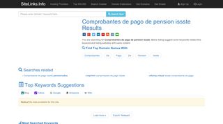 
                            12. Comprobantes de pago de pension issste Results For Websites Listing