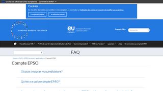 
                            4. Compte EPSO | Careers with the European Union