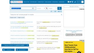 
                            5. compte google - Traduction en anglais - exemples français | Reverso ...