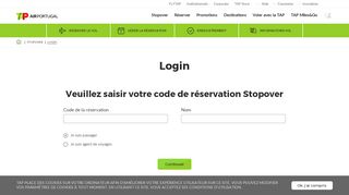 
                            2. Compte Stopover - Login | TAP Air Portugal