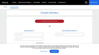 
                            1. Compte utilisateur | Site Officiel Parrot