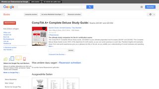 
                            11. CompTIA A+ Complete Deluxe Study Guide: Exams 220-901 and 220-902 - Google Books-Ergebnisseite