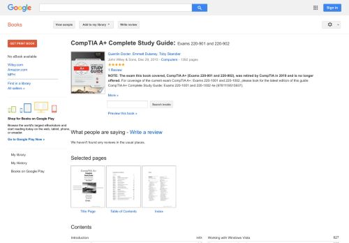 
                            12. CompTIA A+ Complete Study Guide: Exams 220-901 and ...