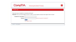 
                            6. CompTIA CertMetrics login