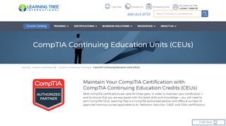 
                            4. CompTIA Continuing Education Units (CEUs) | Learning Tree ...
