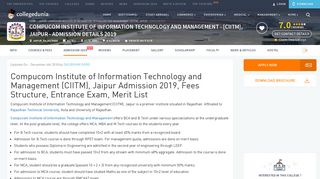 
                            6. Compucom Institute of Information Technology and ... - Collegedunia