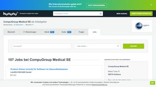 
                            5. CompuGroup Medical SE Jobs: 9 Stellenangebote | kununu