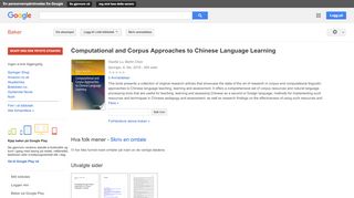 
                            11. Computational and Corpus Approaches to Chinese Language Learning