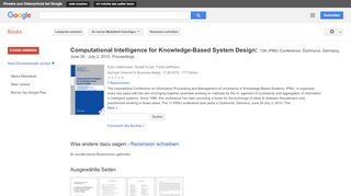
                            7. Computational Intelligence for Knowledge-Based System Design: 13th ...