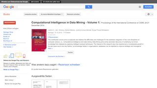 
                            8. Computational Intelligence in Data Mining - Volume 1: Proceedings of ...