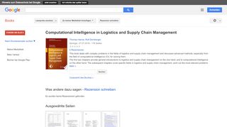 
                            7. Computational Intelligence in Logistics and Supply Chain Management
